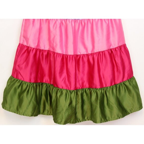 NEW 2010 Gymboree Fairy Fashionable Tiered Satin Skirt sz 7 Shirred Elastic Wais - Picture 4 of 9